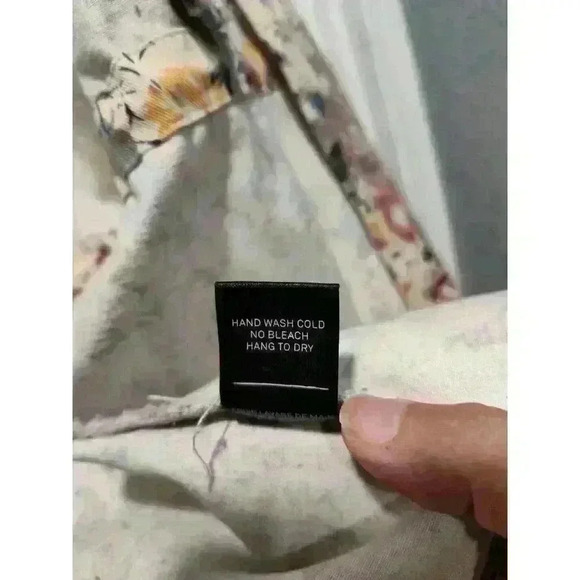 Margot Floral Hooded Full Zip Snap Button Coat Jacket With Pockets Size XSMALL - Picture 12 of 16